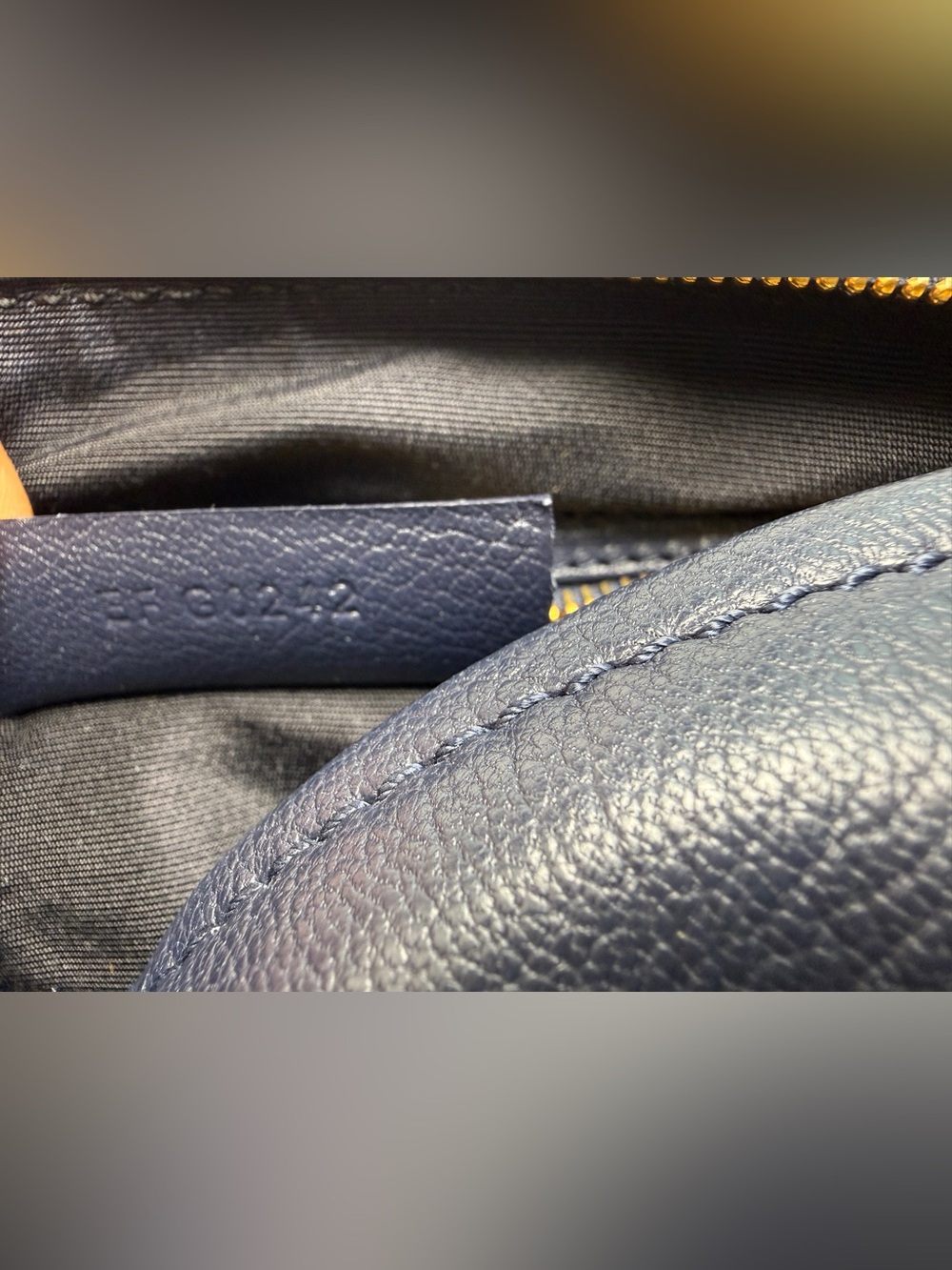 GIVENCHY Sugar Goatskin Mini Pandora Crossbody Bag Handbag, Navy Blue - Picture 10 of 12